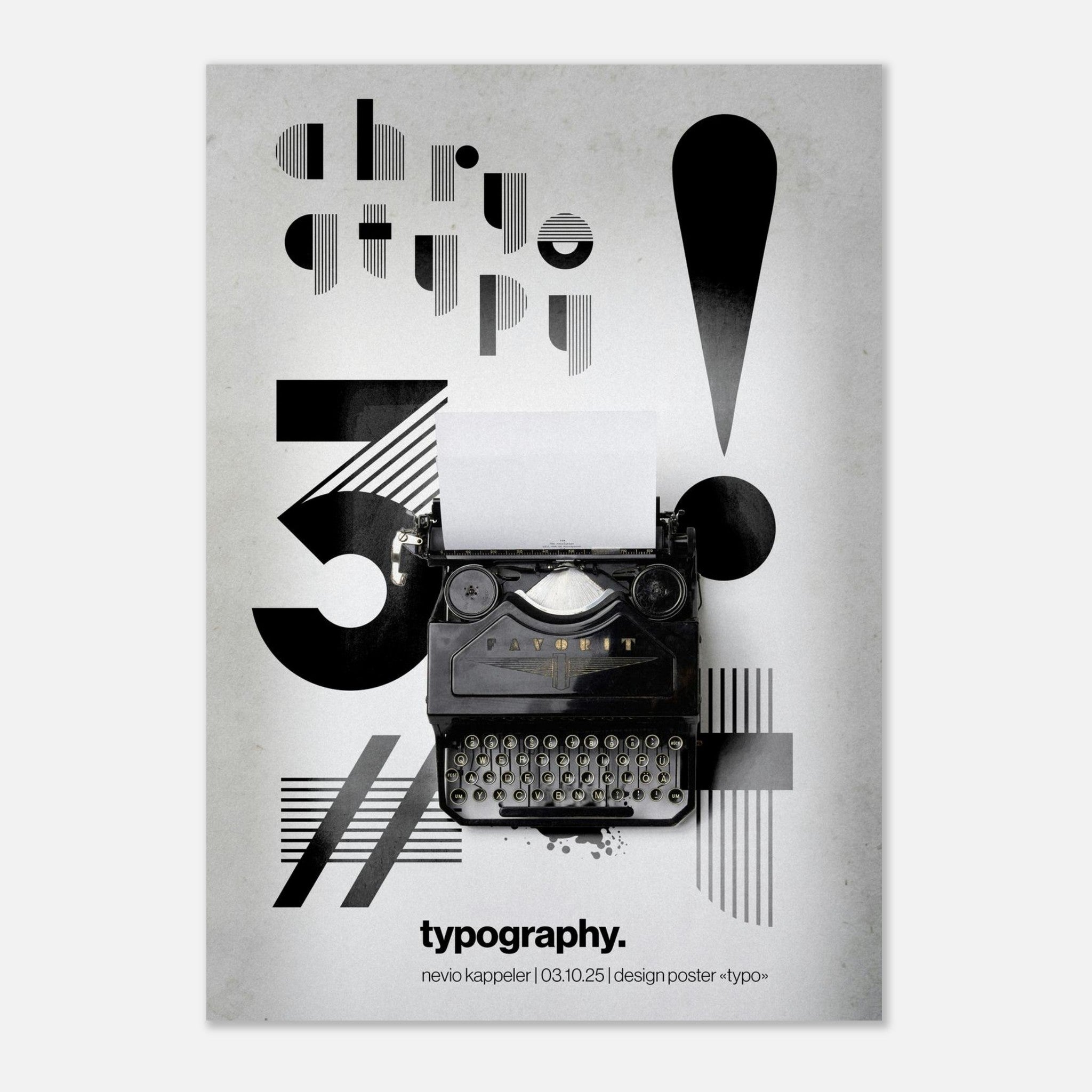 "typography" poster