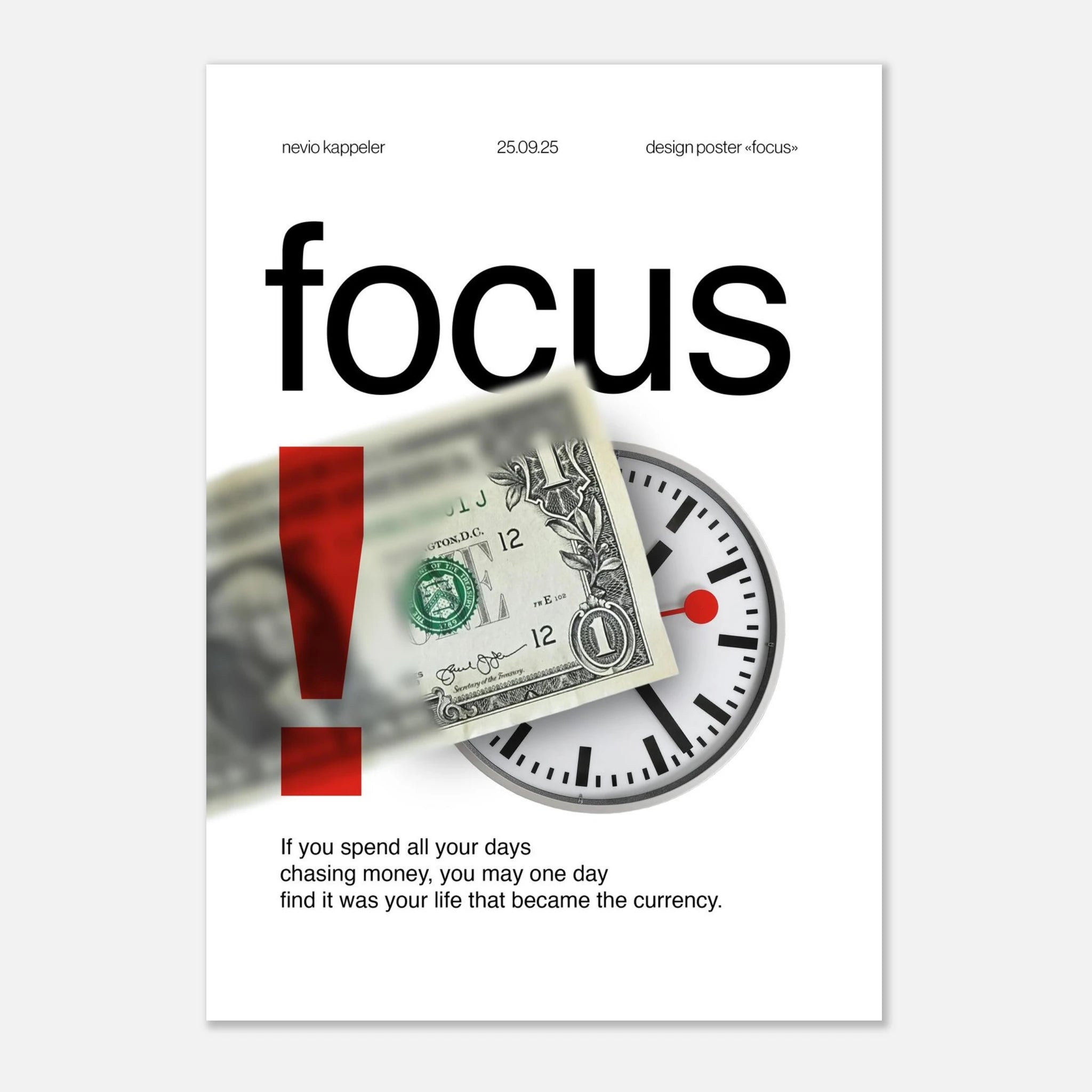 "focus" poster